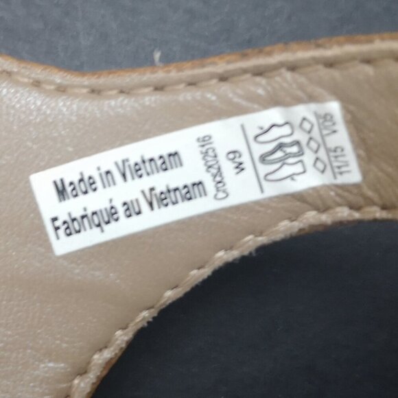 Crocs Dual Comfort Ladies Size 9 Purple Lime Yellow White Wedge Heel Sandals - Picture 9 of 9